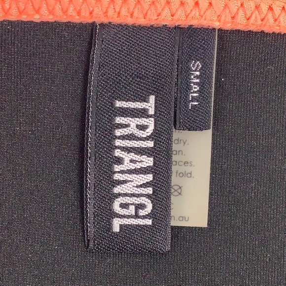 Triangl Side tie bikini bottom coral Neoprene discontinued Size Small - Picture 6 of 12